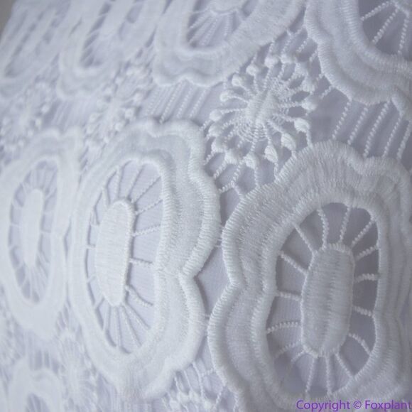 NEW Eloquii white Lace Wide Leg long sleeves Jumpsuit, women's size 24 - Picture 15 of 16